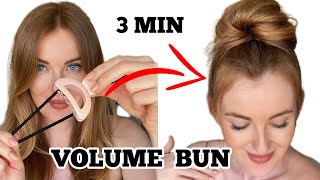 New Quick Volume Bun for Thin Hair | Messy Bun