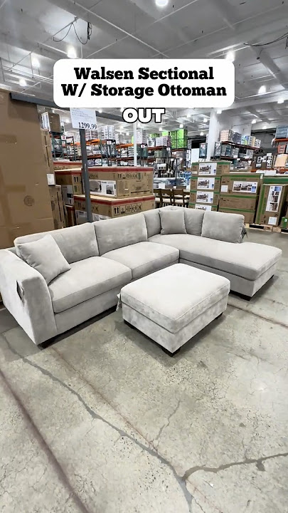 🛋️ Thomasville Walsen Sectional w/ Storage Ottoman