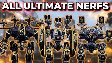WR - All Ultimate Meta Nerfs - UE Arthur/Sword/Leech + Sword Unit Giveaway Winners | War Robots