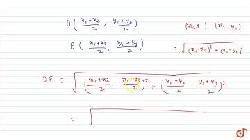 Prove analytically that the line segment joining the middle points of two sides of a triangle ...