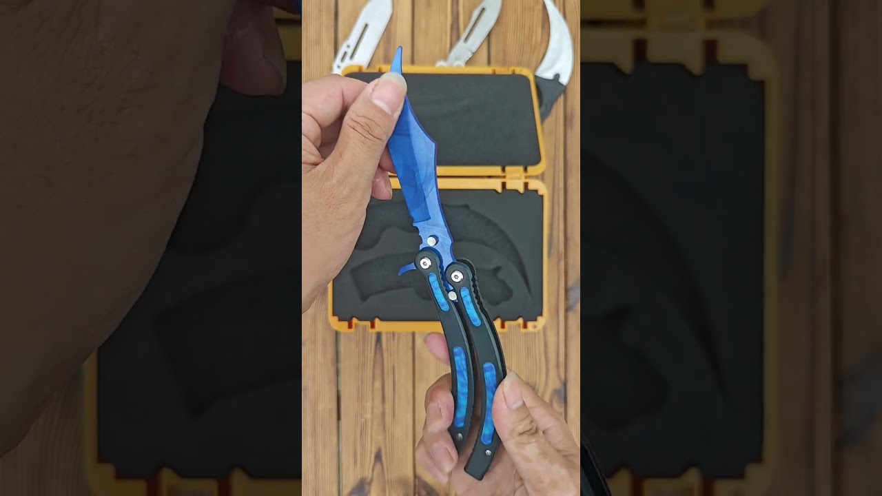 Karambit & Butterfly Knife 1:1 CSGO Prop Unboxing 