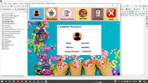 Ice Cream shop Java Project || Java Project  ||