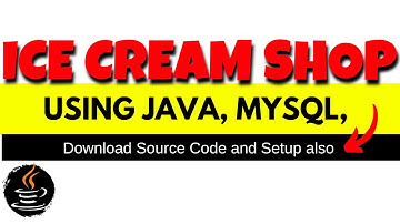 Ice Cream shop Java Project || Java Project  ||