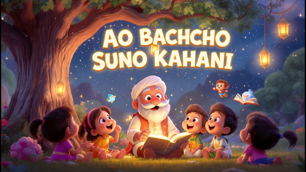 Aao Bachcho Suno Kahani | Kids hindi rhyme song | Nursery Rhymes Song ...