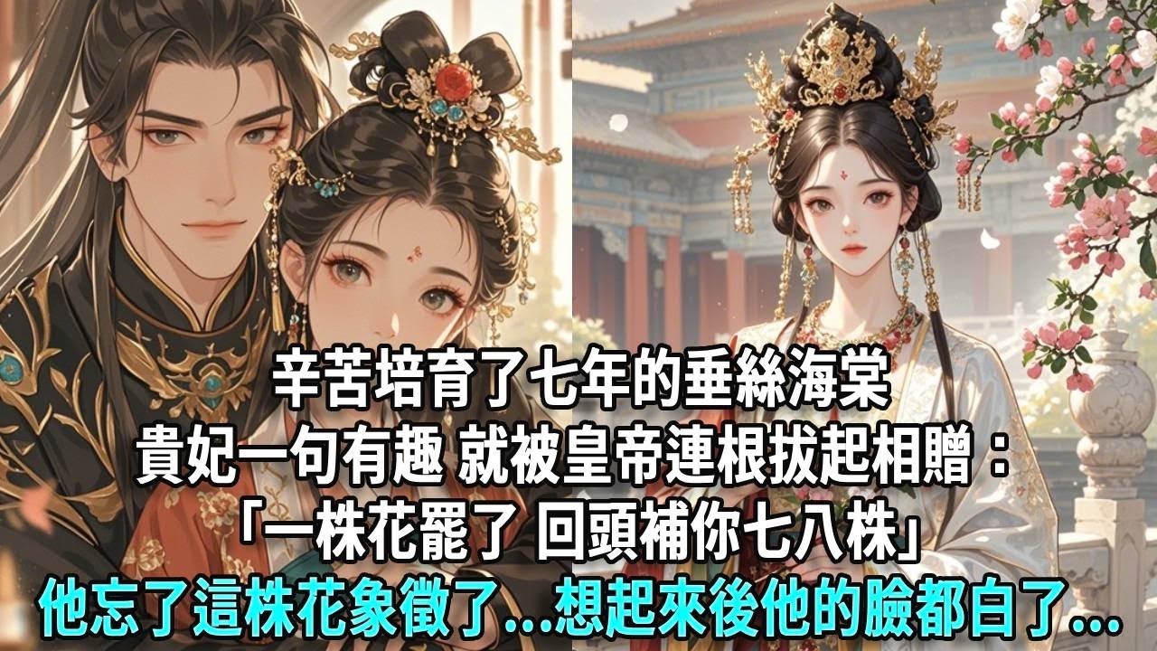 辛苦培育了七年的垂絲海棠，貴妃一句有趣，就被皇帝連根拔起相贈：「一株花罷了，回頭補你七八株。」他忘了這株花象徵了...想起來後，他的臉都白了...
