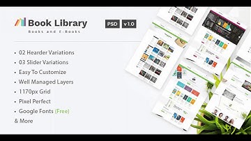 Book Store & Library - Online Book Store Template | Themeforest Website Templates and Themes