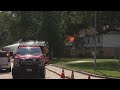 Barricaded suspect sets fire to home, body found inside