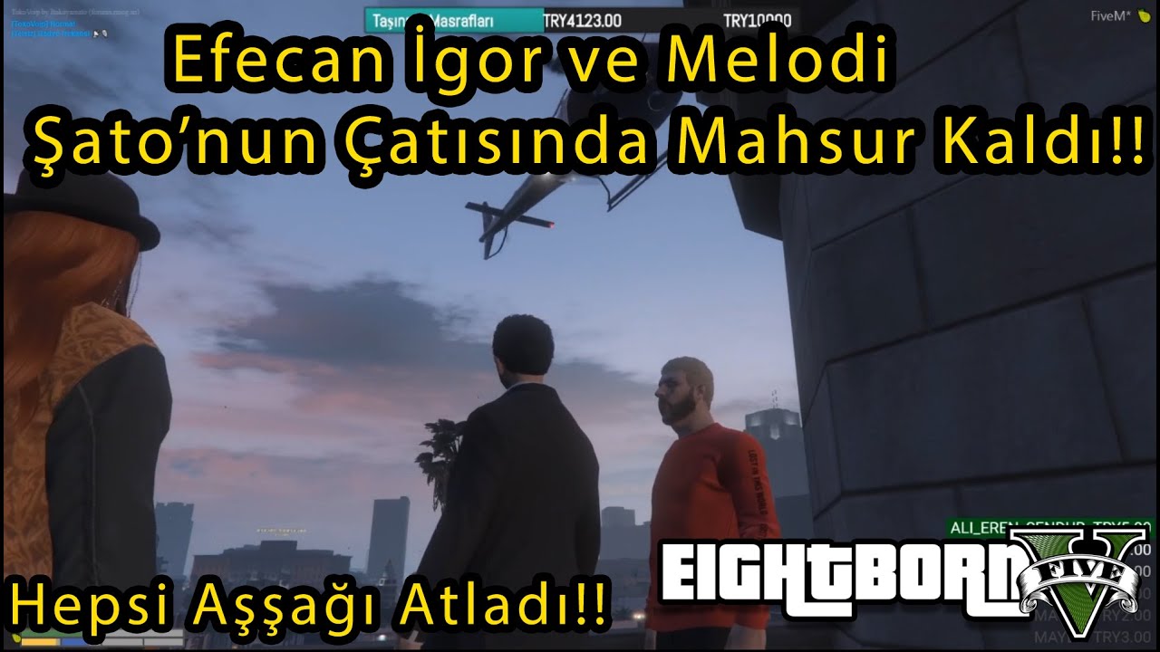 EightbornV Efecan İgor ve Melodi Şato'nun Çatısında Mahsur Kalıyor!! Hepsi Aşşağı Atlıyor!! Akagreen