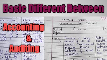 Difference between Accounting and Auditing/#accounting #auditing #accountingauditing #CMA Aspirant