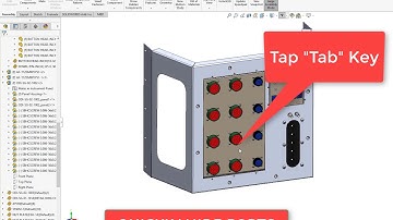 Quickly hide components in SOLIDWORKS