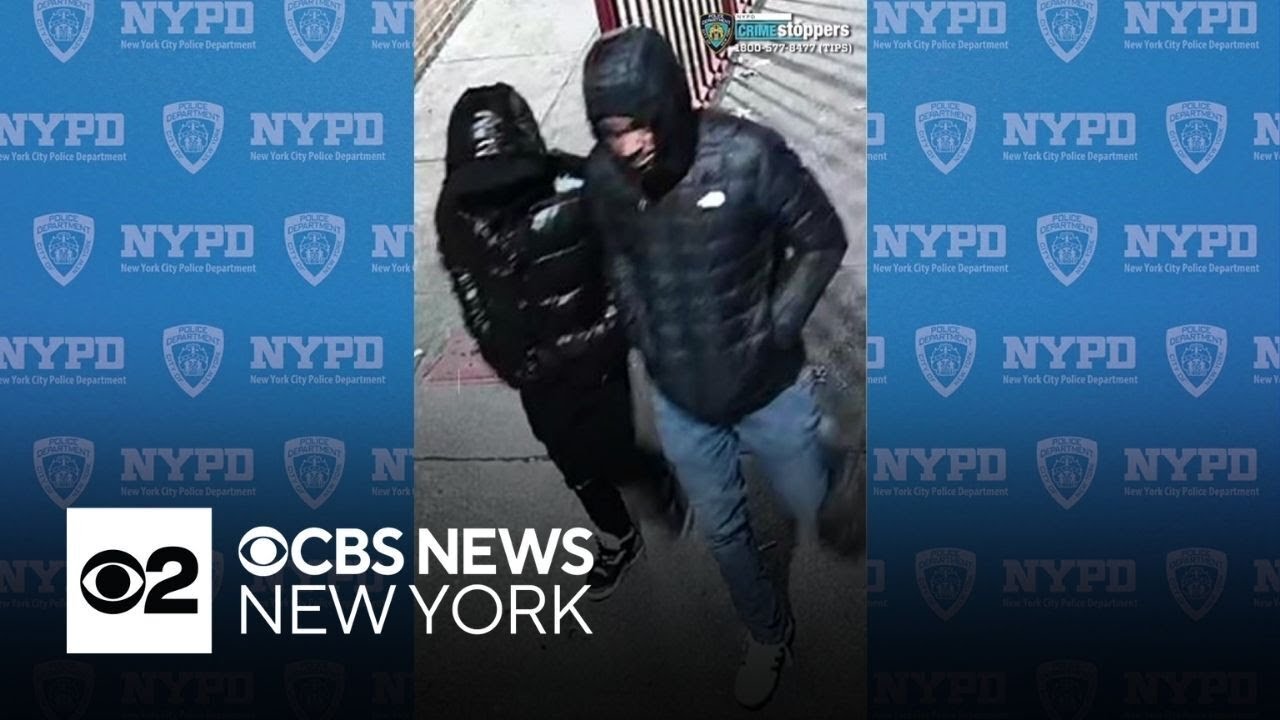 Two suspects wanted for violent robberies in Bronx, NYPD says - YouTube