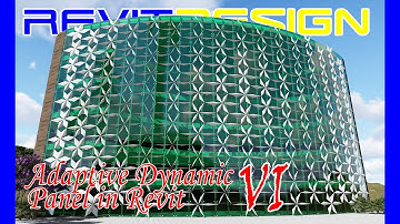 RD134. Adaptive Dynamic Panel in Revit VI. 100% Not A Dynamo. Kinetic Facade in Revit.