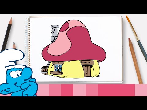 Video Cách vẽ nhà Xì Trum • Xì Trum - YouTube