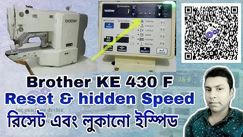 Oll Reset & hidden Speed, brother KE 430 f