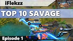 ONE SHOT INSTANT SAVAGE?! TOP 10 SAVAGES #1 MOBILE LEGENDS 