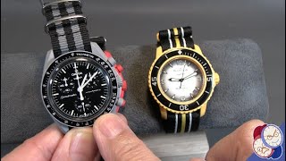 Comparing Swatch's Omega and Blancpain special editions
