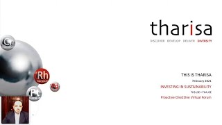 Tharisa presents at the Proactive One2One virtual conference