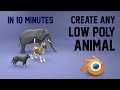 Create any low poly animal | Blender | 10 mins