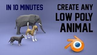 Create any low poly animal | Blender | 10 mins