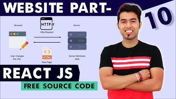 🔴 React Firebase JS Website Tutorial In Hindi #10: Website URL | React Router Dom | 2021