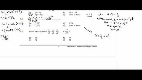 question bank 4.1 to 4.5 mathematical progessions ( A levels Maths / QT AFC ICAP / ICMAP / PIPFA )