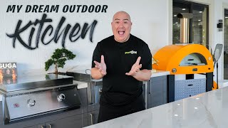 Tour of my DREAM outdoor kitchen! it's FINALLY done!