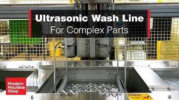 Ultrasonic Wash Line For Complex Machined Parts