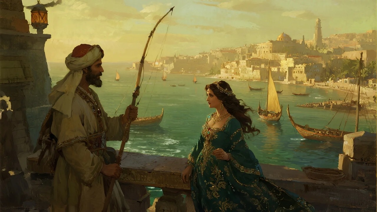 قصة الصياد وإبنة السلطان  من قصص الخيال المعبرة قبل النوم  ضع السماعات واستمع