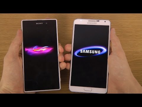 Sony Xperia Z1 vs. Samsung Galaxy Note 3 Android 4.3 - Which Is Faster?