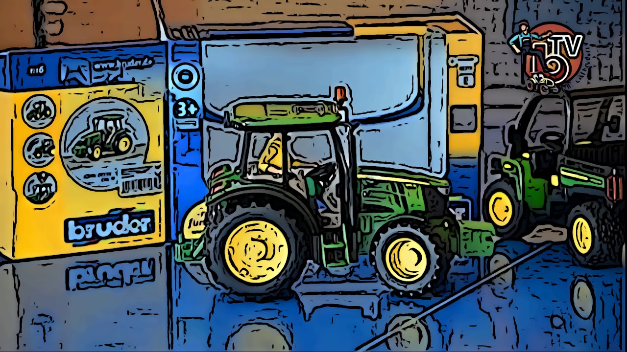 NEW BRUDER TRAKTOR John DEERE - Comic story - YouTube