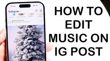 How To Edit Your Instagram Post Audio AFTER Posting It! (2024)