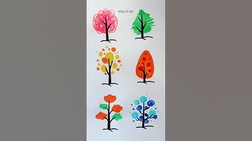 Đây là 6 cách mình hay vẽ cây🎄 #thienmink1 #artist #drawing #art #draw #tree #vetranh #shorts