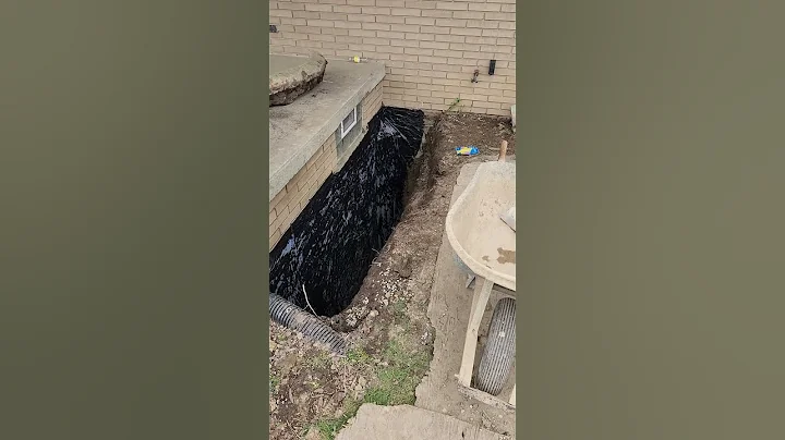 basement waterproofing PART 9 Warren hydraulic cement,  then thick roofing cement n visqueen