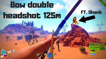 Crazy Double Headshot With A Bow From 125m On Rust