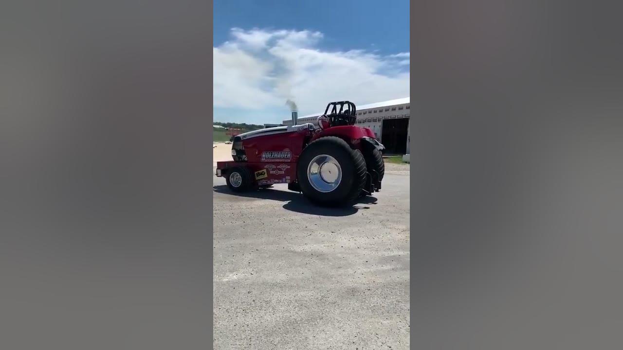 Holzhauer is ready for Nashville, Illinois truck and tractor pull - YouTube