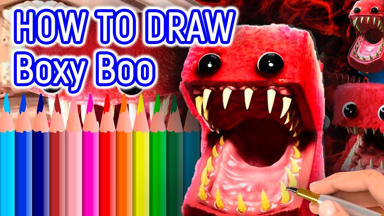 COMO DIBUJAR A LUNCH BOXY BOO DE PROJECT PLAYTIME, how to draw lunch boxy