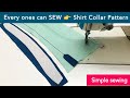 ✨Every one can Sew this shirt collar design | Shirt collar button loop pattern | Taylor4u