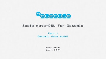 Molecule, part 1: Datomic data model