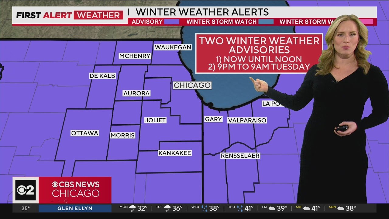 Winter Weather Advisories in effect - YouTube