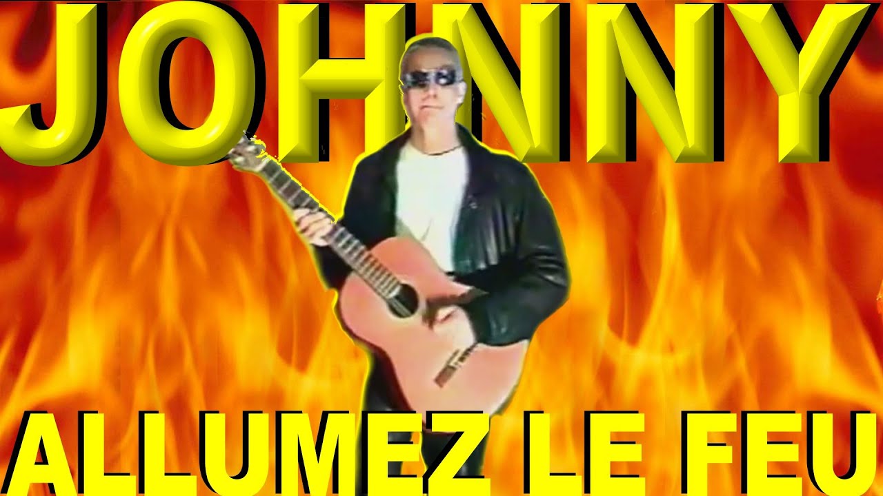 T-shirt Johnny Hallyday Allumez Le Feu ! - Neuf Avec étiquettes - Personnalisé Rock Bikers