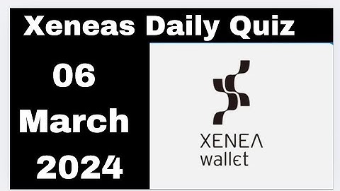 Xeneas Daily Quiz Answer 06 March | What is the function of a blockchain indexer?