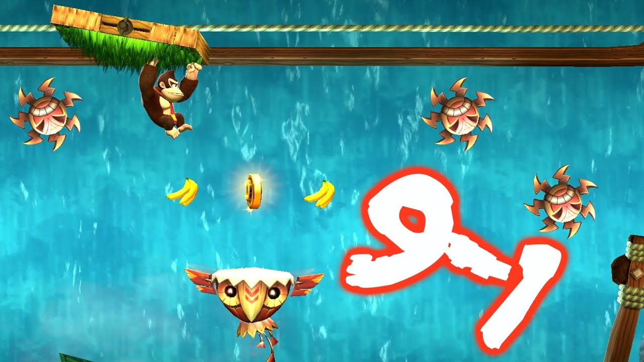 9-1 Crushin' Columns All Collectibles Guide - Donkey Kong Country