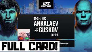 UFC Fight Night Ankalaev vs Guskov Predictions & Full Card Breakdown - UFC Abu Dhabi Betting