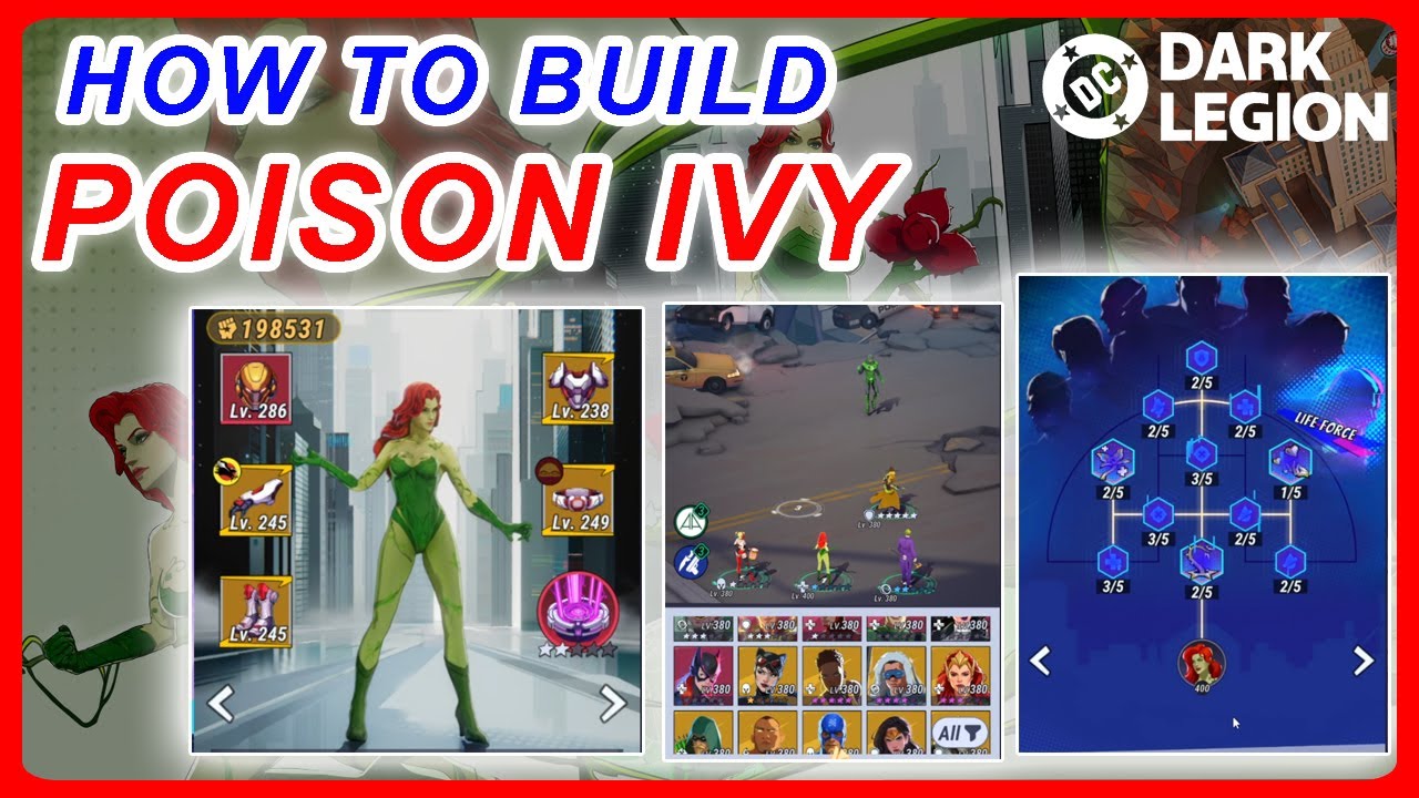 Poison Ivy Guide in DC: Dark Legion – Best Build, Skills, and Team Setup!