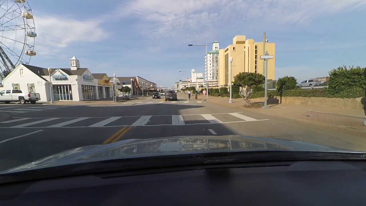 Virginia beach - Atlantic Avenue from 1st to 40th Streets - YouTube