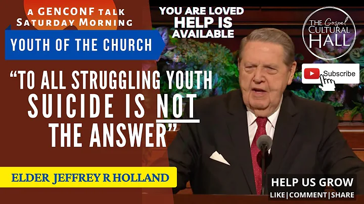Jeffrey R  Holland | To The Youth of The Church | April 2022 | #lds #generalconference #elderholland