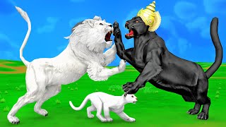 सफद शर क पनरजनम और कल चत Saphed Sher Ka Punarjanam Aur Kaala Cheetah Kahani Funny Videos