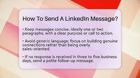 How To Send A LinkedIn Message? - Job Success Network