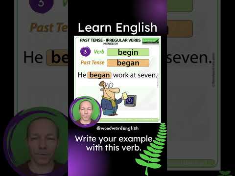 Past Tense of BEGIN with example sentence ✅ Learn English Grammar
