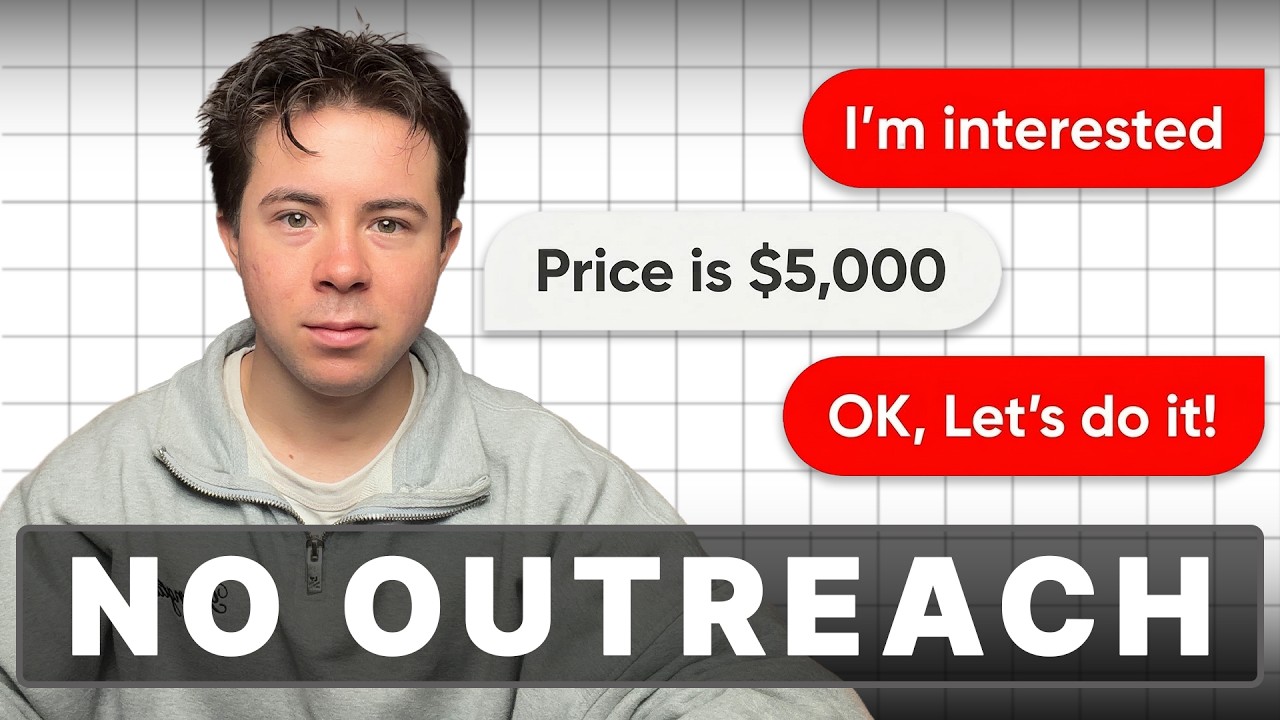 How to Get High Ticket Clients With NO Outreach (New Strategy) - YouTube